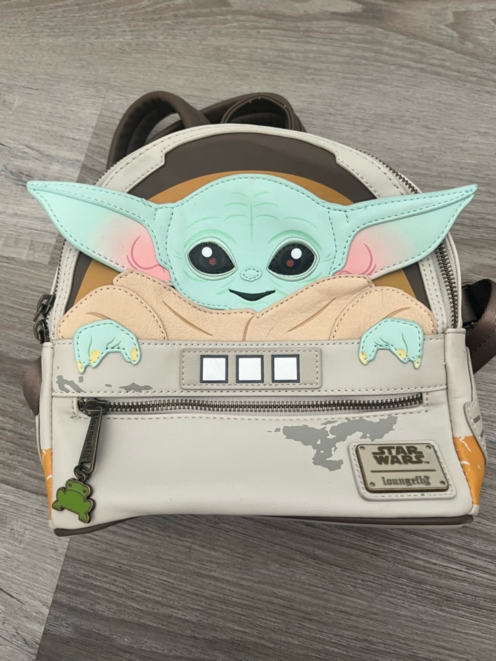 Loungefly Baby Yoda/grogu Backpack in Mint Green & Cream